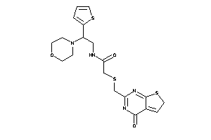 2-[(4-keto-6H-thieno[2,3-d]pyrimidin-2-yl)methylthio]-N-[2-morpholino-2-(2-thienyl)ethyl]acetamide