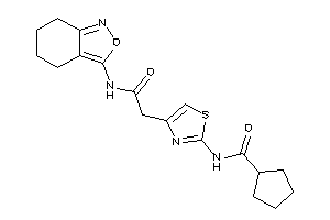 N-[4-[2-keto-2-(4,5,6,7-tetrahydroanthranil-3-ylamino)ethyl]thiazol-2-yl]cyclopentanecarboxamide