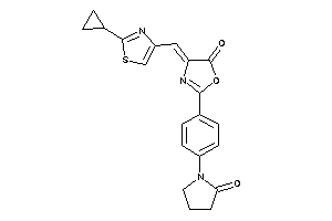 4-[(2-cyclopropylthiazol-4-yl)methylene]-2-[4-(2-ketopyrrolidino)phenyl]-2-oxazolin-5-one