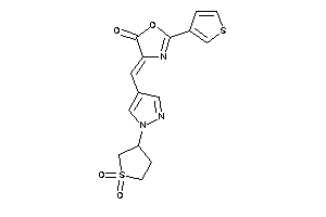 4-[[1-(1,1-diketothiolan-3-yl)pyrazol-4-yl]methylene]-2-(3-thienyl)-2-oxazolin-5-one