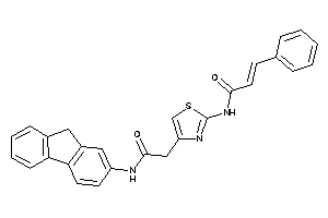 N-[4-[2-(9H-fluoren-2-ylamino)-2-keto-ethyl]thiazol-2-yl]-3-phenyl-acrylamide