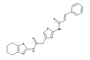 N-[4-[2-keto-2-(4,5,6,7-tetrahydro-1,3-benzothiazol-2-ylamino)ethyl]thiazol-2-yl]-3-phenyl-acrylamide