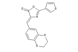 4-(2,3-dihydro-1,4-benzodioxin-6-ylmethylene)-2-(3-thienyl)-2-oxazolin-5-one