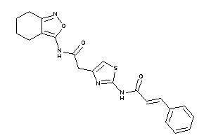 N-[4-[2-keto-2-(4,5,6,7-tetrahydroanthranil-3-ylamino)ethyl]thiazol-2-yl]-3-phenyl-acrylamide
