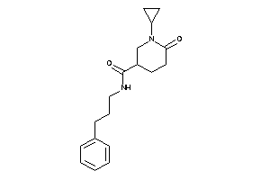 1-cyclopropyl-6-keto-N-(3-phenylpropyl)nipecotamide