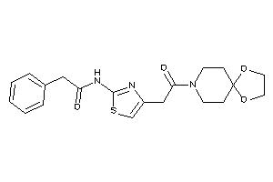 N-[4-[2-(1,4-dioxa-8-azaspiro[4.5]decan-8-yl)-2-keto-ethyl]thiazol-2-yl]-2-phenyl-acetamide