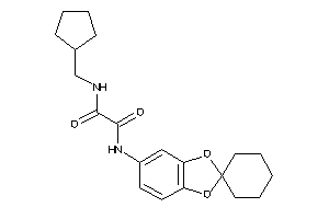 N-(cyclopentylmethyl)-N'-spiro[1,3-benzodioxole-2,1'-cyclohexane]-5-yl-oxamide