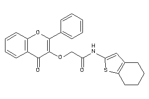 Image of 2-(4-keto-2-phenyl-chromen-3-yl)oxy-N-(4,5,6,7-tetrahydrobenzothiophen-2-yl)acetamide