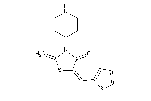 2-methylene-3-(4-piperidyl)-5-(2-thenylidene)thiazolidin-4-one