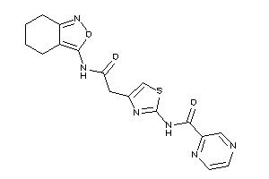 Image of N-[4-[2-keto-2-(4,5,6,7-tetrahydroanthranil-3-ylamino)ethyl]thiazol-2-yl]pyrazinamide