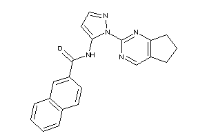 N-[2-(6,7-dihydro-5H-cyclopenta[d]pyrimidin-2-yl)pyrazol-3-yl]-2-naphthamide
