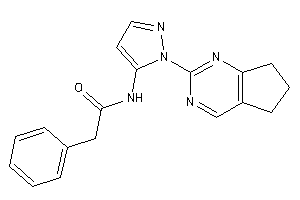 N-[2-(6,7-dihydro-5H-cyclopenta[d]pyrimidin-2-yl)pyrazol-3-yl]-2-phenyl-acetamide
