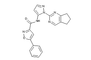 N-[2-(6,7-dihydro-5H-cyclopenta[d]pyrimidin-2-yl)pyrazol-3-yl]-5-phenyl-isoxazole-3-carboxamide