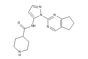 Image of N-[2-(6,7-dihydro-5H-cyclopenta[d]pyrimidin-2-yl)pyrazol-3-yl]isonipecotamide