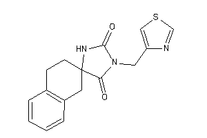 3-(thiazol-4-ylmethyl)spiro[imidazolidine-5,2'-tetralin]-2,4-quinone