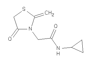 N-cyclopropyl-2-(4-keto-2-methylene-thiazolidin-3-yl)acetamide