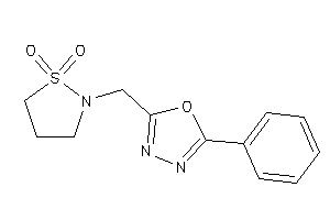 2-[(5-phenyl-1,3,4-oxadiazol-2-yl)methyl]-1,2-thiazolidine 1,1-dioxide