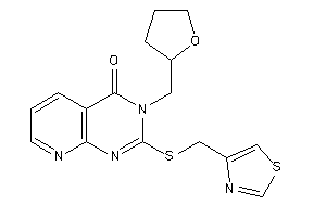 Image of 3-(tetrahydrofurfuryl)-2-(thiazol-4-ylmethylthio)pyrido[2,3-d]pyrimidin-4-one