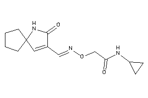 N-cyclopropyl-2-[(3-keto-4-azaspiro[4.4]non-1-en-2-yl)methyleneamino]oxy-acetamide