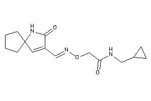 N-(cyclopropylmethyl)-2-[(3-keto-4-azaspiro[4.4]non-1-en-2-yl)methyleneamino]oxy-acetamide