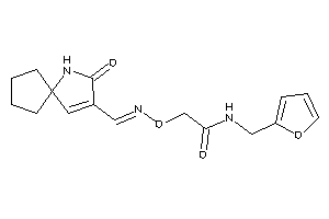 N-(2-furfuryl)-2-[(3-keto-4-azaspiro[4.4]non-1-en-2-yl)methyleneamino]oxy-acetamide