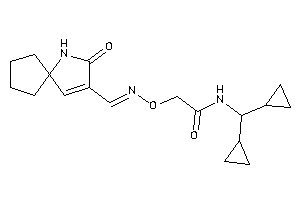 N-(dicyclopropylmethyl)-2-[(3-keto-4-azaspiro[4.4]non-1-en-2-yl)methyleneamino]oxy-acetamide