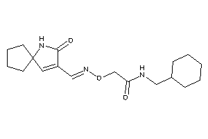 N-(cyclohexylmethyl)-2-[(3-keto-4-azaspiro[4.4]non-1-en-2-yl)methyleneamino]oxy-acetamide