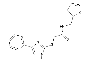 N-(2,3-dihydrothiophen-2-ylmethyl)-2-[(4-phenyl-1H-imidazol-2-yl)thio]acetamide