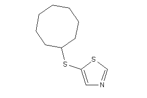 5-(cyclooctylthio)thiazole