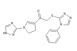 2-[(4-phenyl-1,2,4-triazol-3-yl)thio]-1-[1-(1H-1,2,4-triazol-3-yl)-2-pyrrolin-3-yl]ethanone