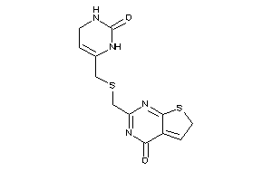 2-[[(2-keto-3,4-dihydro-1H-pyrimidin-6-yl)methylthio]methyl]-6H-thieno[2,3-d]pyrimidin-4-one