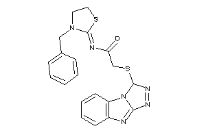 N-(3-benzylthiazolidin-2-ylidene)-2-(1H-[1,2,4]triazolo[4,3-a]benzimidazol-1-ylthio)acetamide