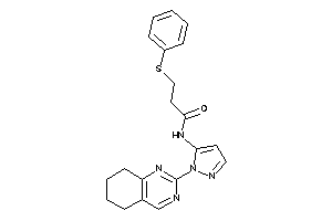 3-(phenylthio)-N-[2-(5,6,7,8-tetrahydroquinazolin-2-yl)pyrazol-3-yl]propionamide