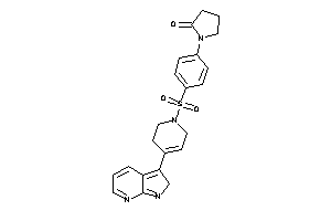 1-[4-[[4-(2H-pyrrolo[2,3-b]pyridin-3-yl)-3,6-dihydro-2H-pyridin-1-yl]sulfonyl]phenyl]-2-pyrrolidone