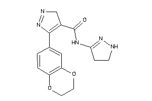 5-(2,3-dihydro-1,4-benzodioxin-6-yl)-N-(2-pyrazolin-3-yl)-3H-pyrazole-4-carboxamide