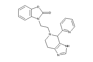 3-[2-[4-(2-pyridyl)-3,4,6,7-tetrahydroimidazo[4,5-c]pyridin-5-yl]ethyl]-1,3-benzoxazol-2-one
