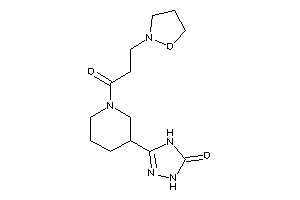 Image of 3-[1-(3-isoxazolidin-2-ylpropanoyl)-3-piperidyl]-1,4-dihydro-1,2,4-triazol-5-one