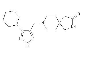 8-[(3-cyclohexyl-1H-pyrazol-4-yl)methyl]-3,8-diazaspiro[4.5]decan-2-one