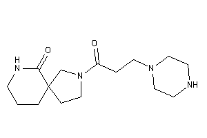 Image of 3-(3-piperazinopropanoyl)-3,7-diazaspiro[4.5]decan-6-one
