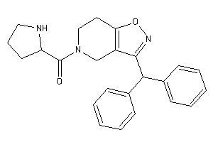 (3-benzhydryl-6,7-dihydro-4H-isoxazolo[4,5-c]pyridin-5-yl)-pyrrolidin-2-yl-methanone