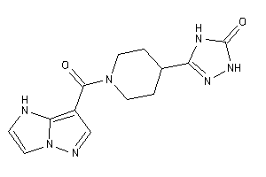 3-[1-(1H-pyrazolo[1,5-a]imidazole-7-carbonyl)-4-piperidyl]-1,4-dihydro-1,2,4-triazol-5-one
