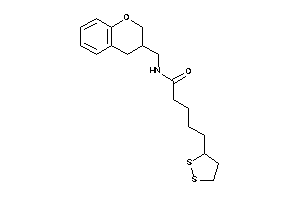 N-(chroman-3-ylmethyl)-5-(dithiolan-3-yl)valeramide