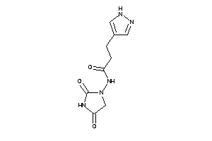 Image of N-(2,4-diketoimidazolidin-1-yl)-3-(1H-pyrazol-4-yl)propionamide