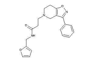 Image of N-(2-furfuryl)-3-(3-phenyl-6,7-dihydro-4H-isoxazolo[4,5-c]pyridin-5-yl)propionamide