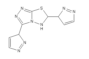 3,6-bis(3H-pyrazol-3-yl)-5,6-dihydro-[1,2,4]triazolo[3,4-b][1,3,4]thiadiazole
