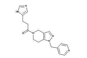 Image of 3-(1H-imidazol-5-yl)-1-[1-(4-pyridylmethyl)-6,7-dihydro-4H-pyrazolo[4,3-c]pyridin-5-yl]propan-1-one