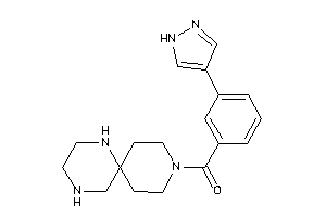 [3-(1H-pyrazol-4-yl)phenyl]-(3,7,10-triazaspiro[5.5]undecan-3-yl)methanone