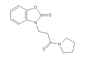 3-(3-keto-3-pyrrolidino-propyl)-1,3-benzoxazol-2-one