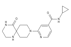 N-cyclopropyl-2-(7-keto-3,8,11-triazaspiro[5.5]undecan-3-yl)isonicotinamide