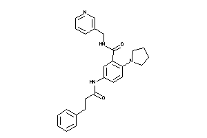 5-(hydrocinnamoylamino)-N-(3-pyridylmethyl)-2-pyrrolidino-benzamide
